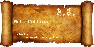 Metz Bettina névjegykártya